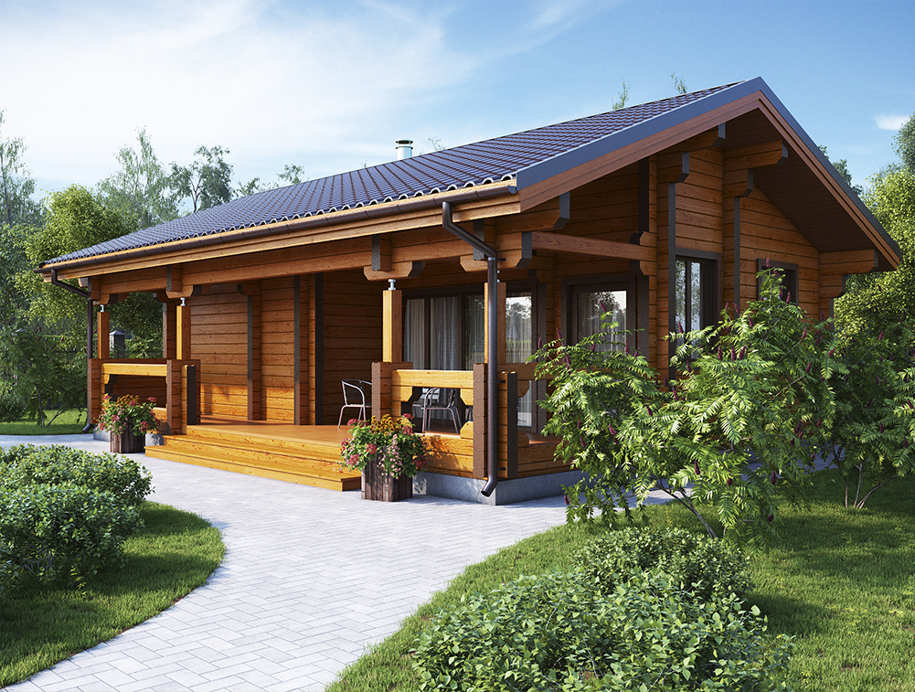 Баня из бруса VZ-608